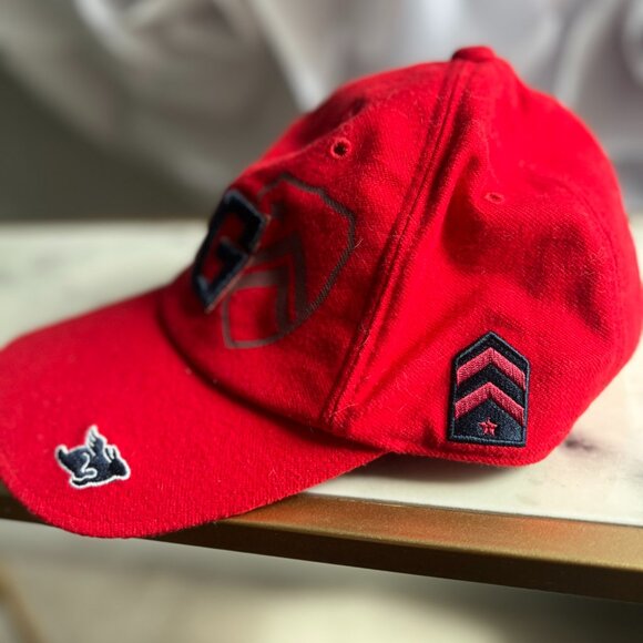 Pearly Gates Red Baseball Cap - Smiley Face - Picture 6 of 7